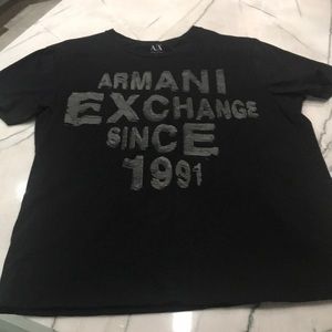Armani exchange black shirt size large